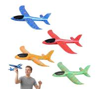 Foam Planes,4pcs Foam Glider Aircraft for Outdoor Recreation, Smooth Flight Performance, Lightweight Polystyrene Gliders for Park and Garden Activities, Set of Four Aerodynamic Flying Models