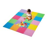 Foam Play Mat 30x30cm Floor EVA Foam Mat Thick Soft Floor Interlocking Puzzle Exercise Mat Interlocking Puzzles Play Mats (Multicolor, 20pcs)