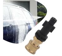Foam Pot Conversion Connector 1/4 Inch Quick Release for Car Wash - Robust Plastic Sprayer Adapter Garden Hose Pipe Cleaning Accessory Black(C)