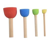 Foam Pouncer Assortment-Sponge Painting Stippler Set 24/-Foam Brush Value Pack-6(1/2 inch),6(3/4 inch),6(1-3/16 inch)6(1-3/4 inch)