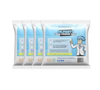 Foam Powder Pack of 4, Makes up to 1800 litres of Foam Party Fun for Foam Machines/Cannons, May Come with FOMO Replacement Sock