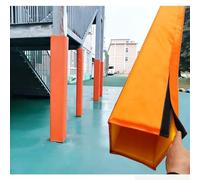 Foam Protection Durable Round Post Cushion Padding Basketball Pole Pad，Basketball Pole Padding Wrap Around Safety Pads, Waterproof Square Column Covers for Indoor Outdoor, 4-Side Foam Protec