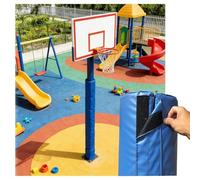 Foam Protection Durable Round Post Cushion Padding Basketball Pole Pad，Wrap Around Pole Padding for Playground, Fits 2" 4" 6" 8" 10" Diameter Heavy Duty Safety Pole Pads, Replacement Cushion