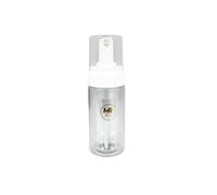 Foam Pump Bottle, 100ml Empty Clear and White Plastic Refillable Foaming Soap Dispenser, Travel Pump Bottles for Cosmetics, Hand Soap, Foaming Shampoo, Hair Mousse, Face Wash - 3233 (CLEAR)