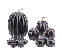 Foam Pumpkins | Large Assorted Sizes Fall Artificial Pumpkins, Holiday Festive Seasonal Party Autumn Home Decoration for Halloween Fall Thanksgiving Harvest Embellishing Displaying