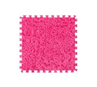 Foam Puzzle Floor Mat Floor Foam Tiles Fluffy Thick 1cm/0.4in 10pcs Non-Slip for Bedroom Playroom Living Room Build a Safe Area-Red||60 * 60cm/24 * 24in