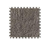 Foam Puzzle Floor Mat Floor Foam Tiles Fluffy Thick 1cm/0.4in 10pcs Non-Slip for Bedroom Playroom Living Room Build a Safe Area-Light Grey||60 * 60cm/24 * 24in