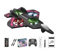 Foam RC Planes Remote Control Airplanes for Kids Adults 8-16, V32 Remote Control Planes Fighter Jet with Light, 360° Flip Fighter Jet, Auto Hover, Headless Mode, Gifts for for Ages 8-12