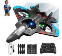 Foam Remote Control RC Airplanes,Rc Stunt Fighter Jet Toy with 360 Flips & LED Lights,R C Planes for Kids Adults,Foam Aircraft Toys,RC Airplane Fighter Jet Gifts for Christmas,Birthday
