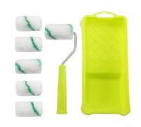 Foam Roller 2 Inch with Tray Set for Wall Painting and Touch-Up Repair, High-Density Foam Mini Roller for Edges, Trim, Molding, Door Frames, W(C)