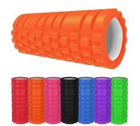 Foam Roller Deep Tissue Massage Trigger Point Muscles Therapy Physio Yoga Roll Muscle Massager Back Exercise Home Gym Fitness Legs, Calf, Runners, Pilates (Orange)
