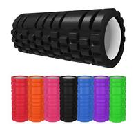 Foam Roller Deep Tissue Massage Trigger Point Muscles Therapy Physio Yoga Roll Muscle Massager Back Exercise Home Gym Fitness Legs, Calf, Pilates, Runners (Black)