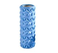 Foam Roller - Diamond Patterned Hollow EVA Yoga Roller | High Density Textured Massage Stick | Spiked Club Muscle Relaxer For Back Legs | Portable Fitness Roler For Deep Tissue Release Home