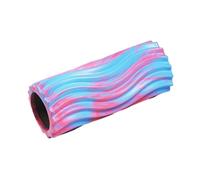 Foam Roller Foam Roller Yoga Exercise Body Muscle Massage Relax Iridescent Gradient Wave Column Home Fitness Equipment(33cm Pink Blue)