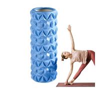 Foam Roller - High-Density EVA Foam, Hollow & Textured Design, 17.72x4.33in | Professional Myofascial Trigger Point Release, Deep Tissue Massage For Muscle Recovery, Flexibility, Mobility & Circulatio