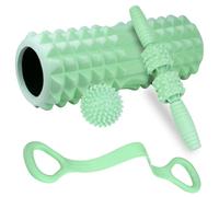 Foam Roller Set for Muscle Relief and Recovery, Trigger Point Back Roller, Muscle Roller Stick, Massage Ball, Figure 8 Resistance Band, Massage Roller, Deep Muscle