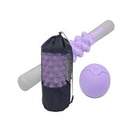 Foam Roller Set - High Density Deep Tissue Massager | Includes Fascia Ball for Muscle Massage | Fitness Recovery Kit for Yoga, Pilates, Travel Workout E