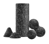 Foam Roller Set, High Density Massage Cylinder, Portable Muscle Recovery Tool 36.83x15.24x15.24cm, Shock Absorbing Fitness Roller for Adults Athletes Gym Training Back Relief Travel Use