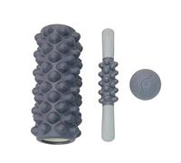 Foam Roller Set - Post Workout Recovery Kit, High Density EVA Roller Massage Stick Ball, 33cm Trigger Point Grid, 1050g Weighted Core for Pilates Yoga Home Gym Muscle Relief
