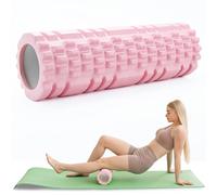 Foam Roller Trigger Point Fitness - Pink Rollers Muscle Massage Roller Yoga Pilates for Home Gym Multifunctional Foam Roller is Ideal for Muscle Strengthening Fitness and Massage of the Fascia.