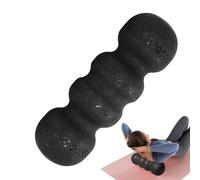 Foam Roller - Wave Shape Muscle Exercise | Trigger Point Back Roller Stick Spinal Rolling Rod High Hardness For Women(black)(total Length 45cm/17.7in; Diameter 15cm/5.9in)