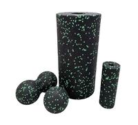 Foam Rollers for Muscles,4Pcs/Set EPP Foam Roller Fascia Ball High Density Back Pain Relief Yoga Exercise Physical Therapy Muscle Recovery Deep Tissue Massage Roller Green
