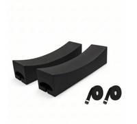 Foam Roof Rack Pads Kayak Carrier Paddleboard Cushion Car Tie Down Set With Recessed Strap Channels And Dense Suitable for daily driving road trips, Paddleboard Foam Soft Roof Rack With Straps