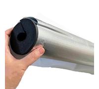 Foam Rubber Hose,Self-Sealing Foam Insulation Pipe Sleeve for Freeze Protection, Featuring an Aluminum foil Insulation Layer(43mmx