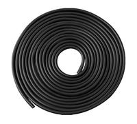 Foam Rubber Weather Seal Strip, 6mm x 5m Backer Foam Rubber Rod Long Solid Rubber Weather Stripping Black Rubber Caulk Saver Draft Excluder Concrete Expansion Joint Filler Rope for Gaps and Joints