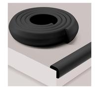 Foam Safety Strips Self-Adhesive, Corner and Edge Foam Strips Multicolor Multiple Sizes(Black,20m/65.61ft)