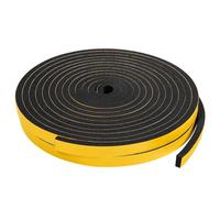 Foam Seal Tape 2 Rolls,Self Adhesive Foam Tape,High Density Adhesive Foa/m Weather Strip Seal,Weatherstriping Soundproofing Impact Resistant Tape,for Window and Door,10mm (W) X 6mm(T),8m Length