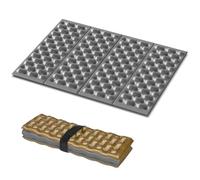Foam Seat Mat for Camping, Foldable Seat Pat Cushion,Waterproof IXPE Sitting Pad for Outdoor Camping, Stadium,Backpacking Travel,Hikking,Picnic,Stadiums and Bleachers (Iron Grey-1 Pack)