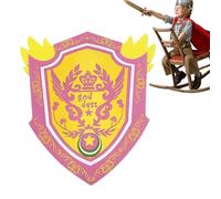 Foam Shield Weapons Toy - Medieval Costume Shield, Soft Battle Accessory | EVA Flexible Foam Build Lightweight Design, Red Cross Pirate Round Style Options, Pretend Combat Play Outdoor Activity Party