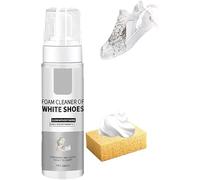 Foam Shoe Cleaner, 200ml White Sneaker Cleaner, Water-Free Foam Shoe Cleaner, Deep Cleaning Foam Cleaner, Sneaker Cleaning Kit for White Shoes, Leather, Knit, Boots, Canvas