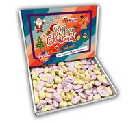 Foam Shrimps and Bananas Merry Christmas Sweets Gift Box Hamper (RETRO CHRISTMAS FRONT)