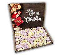Foam Shrimps and Bananas Merry Christmas Sweets Gift Box Hamper (RUSTIC CHRISTMAS)