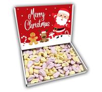 Foam Shrimps and Bananas Merry Christmas Sweets Gift Box Hamper (SANTA RED FRONT)