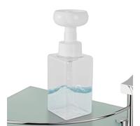 Foam Soap - 450ml Empty Flower Shaped Bottle, Foaming Liquid Hand Wash Container, Press Bottle | Bathroom Kitchen Accessory For DIY Soaps Refill, Foaming Soaps, Hand Soap