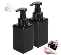 Foam Soap Dispenser Foaming Soap Dispenser, 2PCS 450ml/15 oz Refillable Pump Container, Plastic Hand, Pump Bottle Container for Liquid