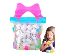 Foam Speckled Easter Eggs, Easter Decoration Eggs - 18x Small Artificial Eggs in Foam Decoration | Assortment Of Decorative Easter Eggs In Cake For Decoration