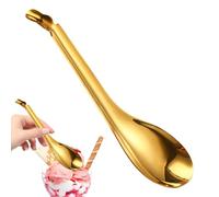 Foam Spoon | Molecular Slit Spoons Spherification Spoon - Spherification Spoon Spherification Spherification Spoon from Gold or Silver, Caviar Cooking Device