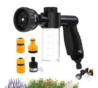 Foam Spray Nozzle, Hose Nozzle Sprayer - Garden Foam Nozzle for Watering with Dispenser Bottle, High Pressure Hand Nozzle with Developed, Reduces Hand Fatigue and Has Pre-Watering