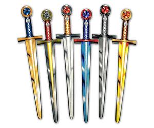 Foam Swords for Kids, 6-Pack - Medieval Sword Set for Group Play, Age 3+ | Group Play for Friends & Siblings | Pretend Play, Play Fighting, Knight Costumes, Dress-Up & Imaginative Sword Battles