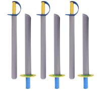 Foam Swords for Kids, 6 Pcs Foam Sword for Kids 21 In Long EVA Knives Toy Sword 2 Styles Safe Soft Cosplay Swords for Play Fighting Toys to playing Warrior Knight, Randomly Colored Handle