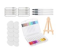 Foam Texture Paint Kit, Marker Craft Set, 3D Effect Art Supply Pack with Vibrant Finish, Mixed Material Craft Kit, Creative Foam Painting Set with Fun Style, Kids Art Activity for School Home Use