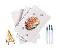 Foam Texture Painting Paper, Magics Foam Paper, 3D Drawing Magics Canvas Sponge, Manual Puffy Painting Papers, White-Foam Sheets Crafts Kids, Abstract Drawing Craft Supplies with Paint Pen