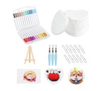 Foam Textured Painting Supplies Set Sponge Texture 3D Foam Paper and Pens Decorative Strands Water Coloring Art Supplies for Painting Artist Sketch Pad Textured Paper