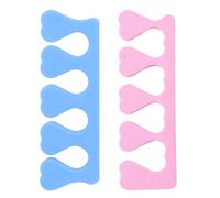 Foam Toe Separators Heart Shaped 2pcs for Pedicure and Nails | EVA Sponge Design, Easy to Use, Smudge Prevention, for At-home Pedicure and DIY Nail Work Random Color