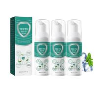 Foam Toothpastes, Teeth Whitening Foam Toothpaste, Fresh Mint Tooth Mousse, Portable Mouthwash for Sensitive Teeth, Total Oral Care, Deep Cleansing & Refresh Breath, 60ml (3pc)
