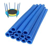 Foam Trampoline Sleeves - 12pc Protective Pole Covers for Outdoor | PE Foam Build, Resilient Waterproof Grip with Safety Padding for Playground, Indoor, Backyard, 15.75 inches